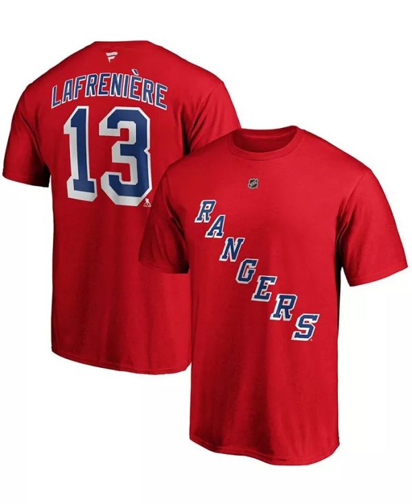 Alexis Lafreniere New York Rangers Name And Number T-shirt