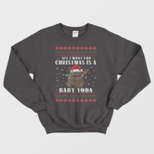 All I Want For Christmas Is A Baby Yoda Sweaters 2