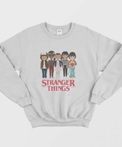 Angry Cartoon Face Stranger Things Sweatshirt 1