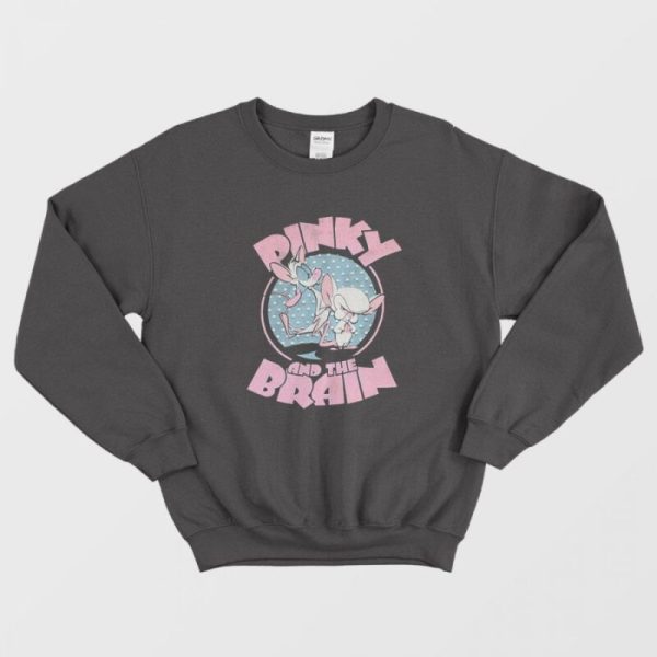 Animaniacs Pinky &amp The Brain Black Sweatshirt