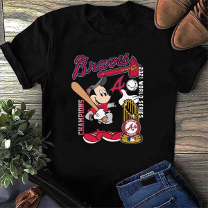 Atlanta Braves 2021 MLB World Series Trophy Mickey Shirt