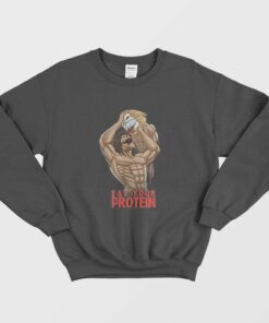 Attack On Titan Eat Your Protein Sweatshirt 1