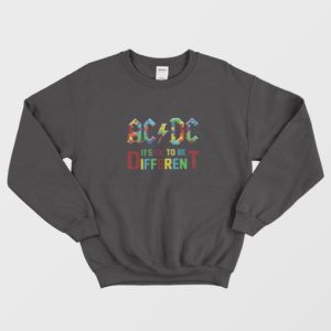 Autism AC DC Its Ok To Be Different Sweatshirt 2