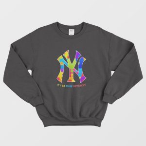 Autism New York Yankees It’s Ok To Be Different Sweatshirt