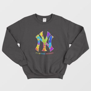 Autism New York Yankees Its Ok To Be Different Sweatshirt 2