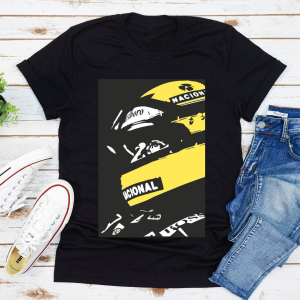 Ayrton Senna Formula One Racing Drawing T-Shirt