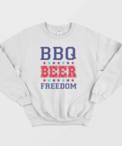 BBQ Beer Freedom America Sweatshirt 1