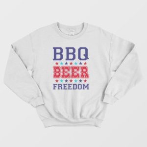 BBQ Beer Freedom America Sweatshirt