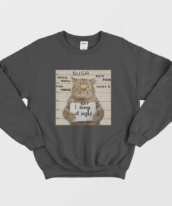 BTS Suga Meow Meow Min Yoongi I Rap At Night Sweatshirt 3