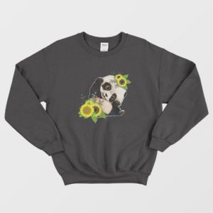 Baby Panda Sunflower Sweatshirt