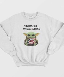 Baby Yoda Hug Carolina Hurricanes Sweatshirt 2