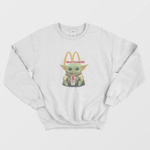 Baby Yoda Hug Mc Donalds Sweatshirt 1