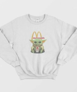 Baby Yoda Hug Mc Donalds Sweatshirt 3