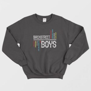 Backstreet Boys Backstreet's Back Millennium Black and Blue Sweatshirt 2