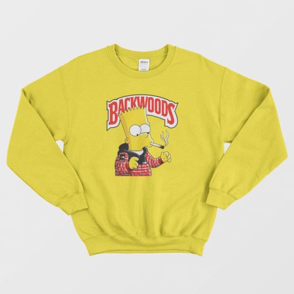 Backwoods Bart Simpson Smoking Sweatshirt