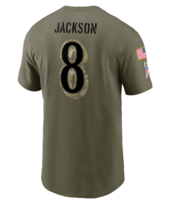 Baltimore Ravens Lamar Jackson Nike 2023 Name T Shirt 2