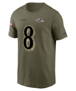 Baltimore Ravens Lamar Jackson Nike 2023 Name T Shirt 3