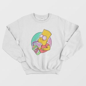 Bart Simpson Drinking Squishee Sweatshirt 1