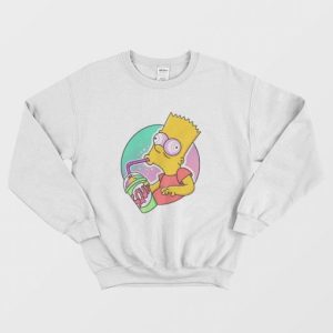 Bart Simpson Drinking Squishee Sweatshirt 3