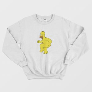 Bart Simpson Homer Simpson Naked Sweatshirt 1