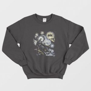 Batman Starry Night Vincent Van Gogh Sweatshirt 2