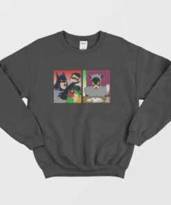 Batman Yelling At Catwoman Sweatshirt 3