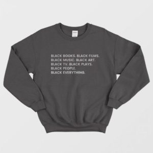 Black Everything French Terry Crew Sweatshirt 2