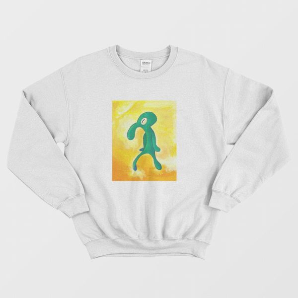 Bold and Brash Painting Squidward Sweatshirt