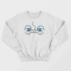 Boob Controller Game Controller Sweatshirt 1