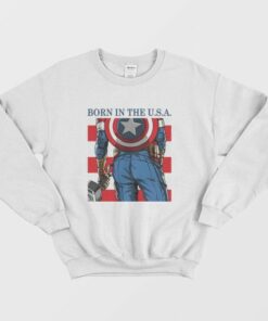 Born In The USA Sweatshirt Captain America 1 Born In The USA Sweatshirt Captain America 3