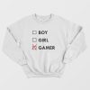 Boy Girl Gamer Sweatshirt