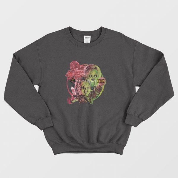 Bride of Chucky Tiffany and Chucky Sweatshirt