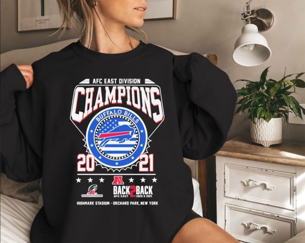 Buffalo Bills AFC East Division Champions Back To Sweatshirt