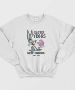 Bugs Bunny Easter Yeggs Since 1947 Keep Smiling Sweatshirt 2