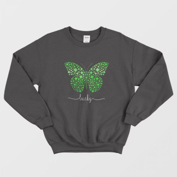 Butterfly Lucky Irish St. Patrick’s Day Sweatshirt