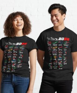 Calendar Formula 1 Race Cars 2022 Unisex T Shirt 1