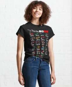 Calendar Formula 1 Race Cars 2022 Unisex T Shirt 2