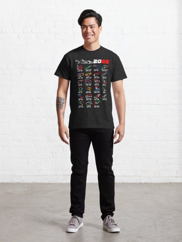 Calendar Formula 1 Race Cars 2022 Unisex T Shirt