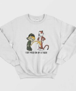 Calvin Pee Peed On a Tiger Sweatshirt 2
