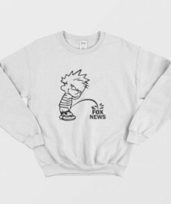 Calvin Peeing On Fox News Sweatshirt 3