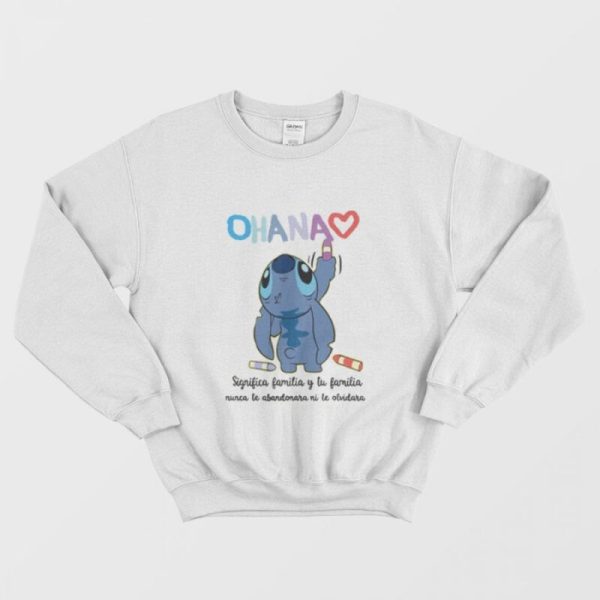 Camiseta Lilo Y Stitch ohana Sweatshirt