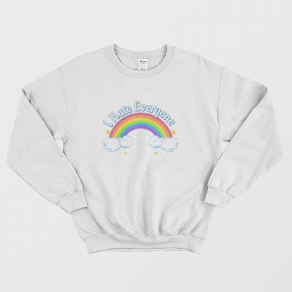 Care Bears Rainbow I Hate Everyone Sweatshirt