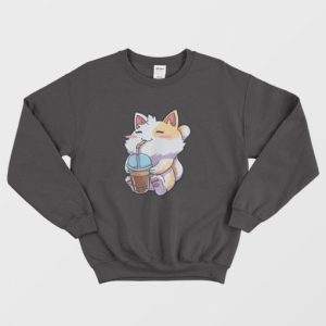 Cat Bubble Tea Neko Kitty Kawaii Neko Sweatshirt 3