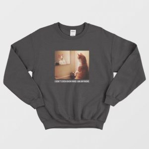 Cat I Dont Even Know Who I Am Anymore Sweatshirt 3