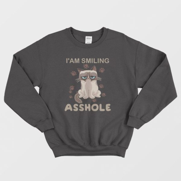 Cat I’am Smiling Asshole Sweatshirt