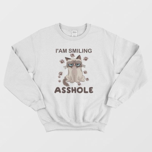 Cat I’am Smiling Asshole Sweatshirt