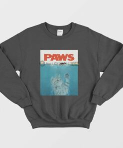 Cat Paws Jaws Parody Sweatshirt 2