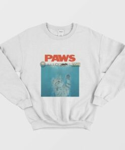 Cat Paws Jaws Parody Sweatshirt 3