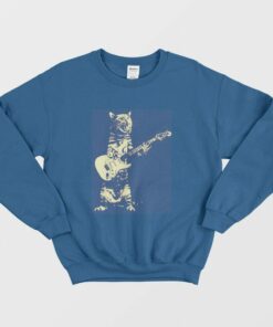 Cat Playing Guitar Sweatshirt 2