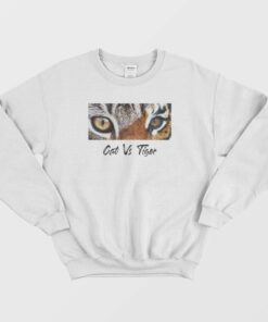 Cat Vs Tiger Eyes Sweatshirt 2